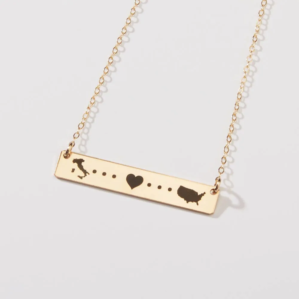 Country to Country Love Necklace - CG313N. Starts at