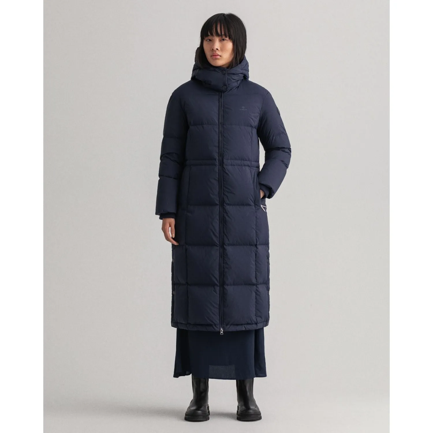 Full-Length Down Coat - Evening Blue