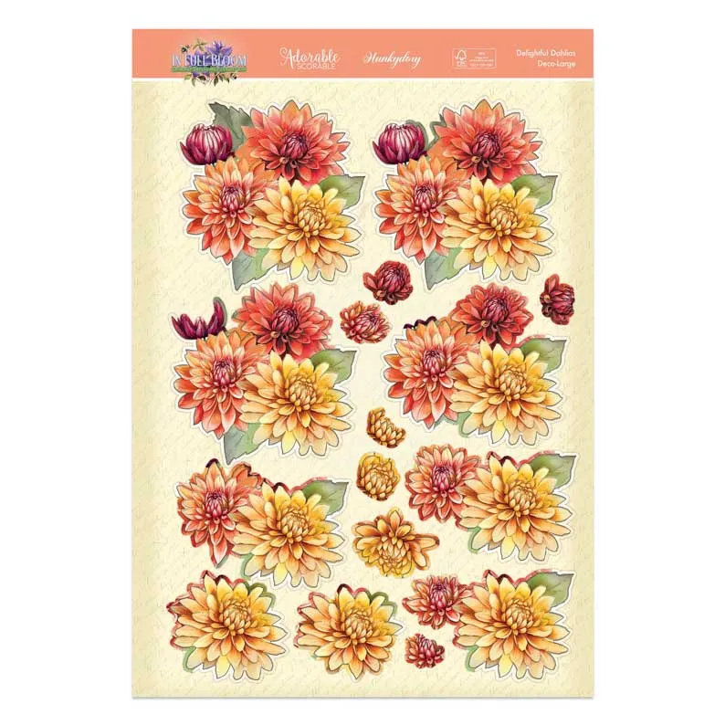 In Full Bloom Deco-Large Set - Delightful Dahlias