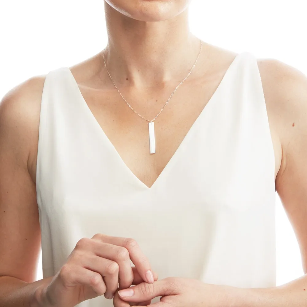 Mama Bear Vertical Bar Necklace - CG262N. Starts at