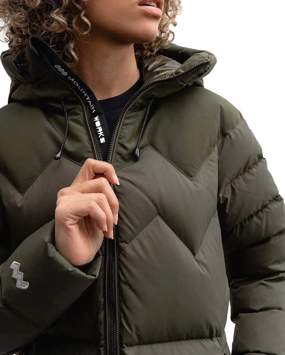 Mountain Works Women&#x27;s Cocoon Down Coat Military | Buy Mountain Works Women&#x27;s Cocoon Down Coat Military here | Outnorth