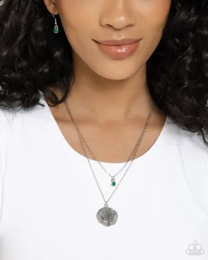 Open Door Jewelry - Birthstone Beauty - Green Necklace - Paparazzi Accessories