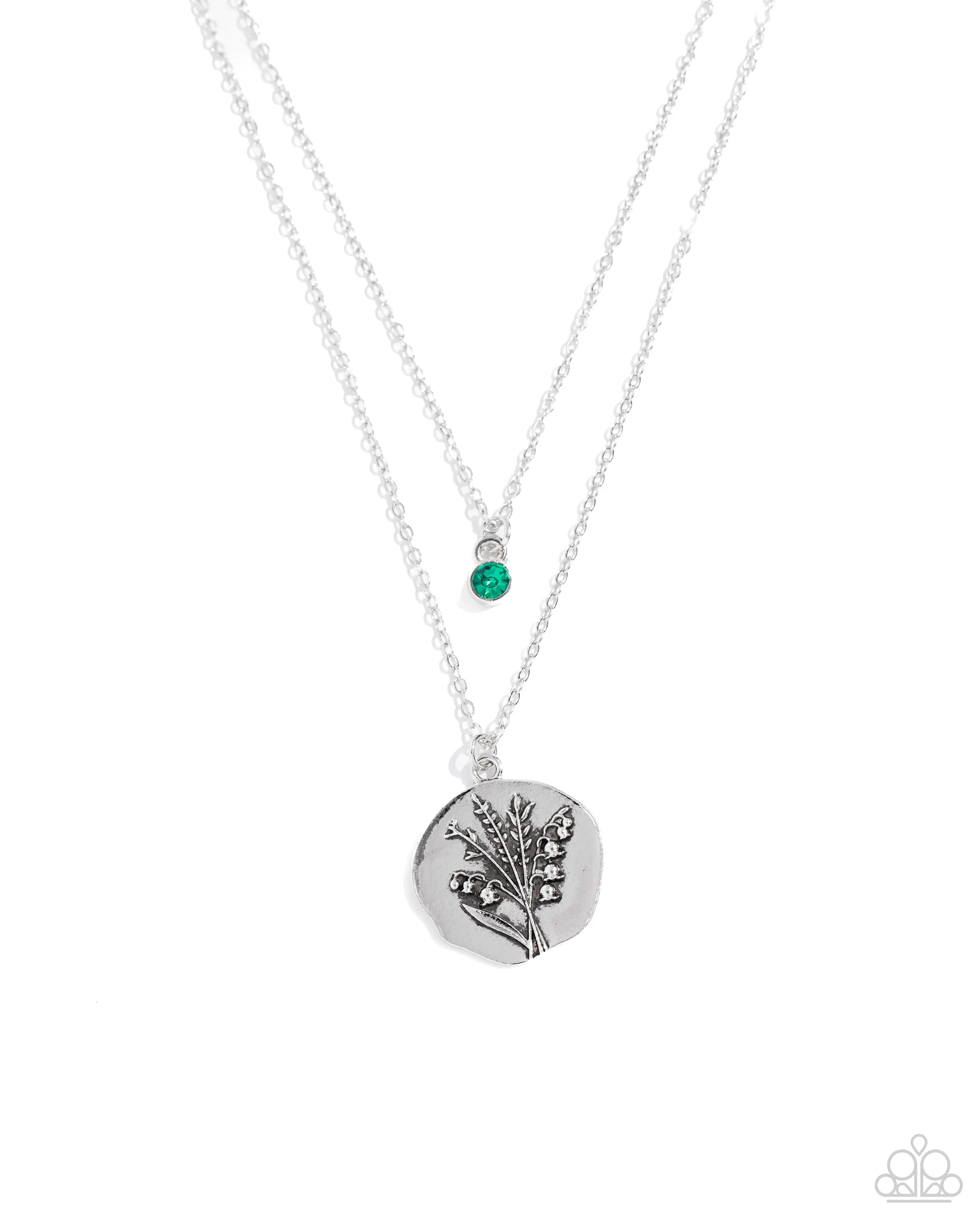 Open Door Jewelry - Birthstone Beauty - Green Necklace - Paparazzi Accessories