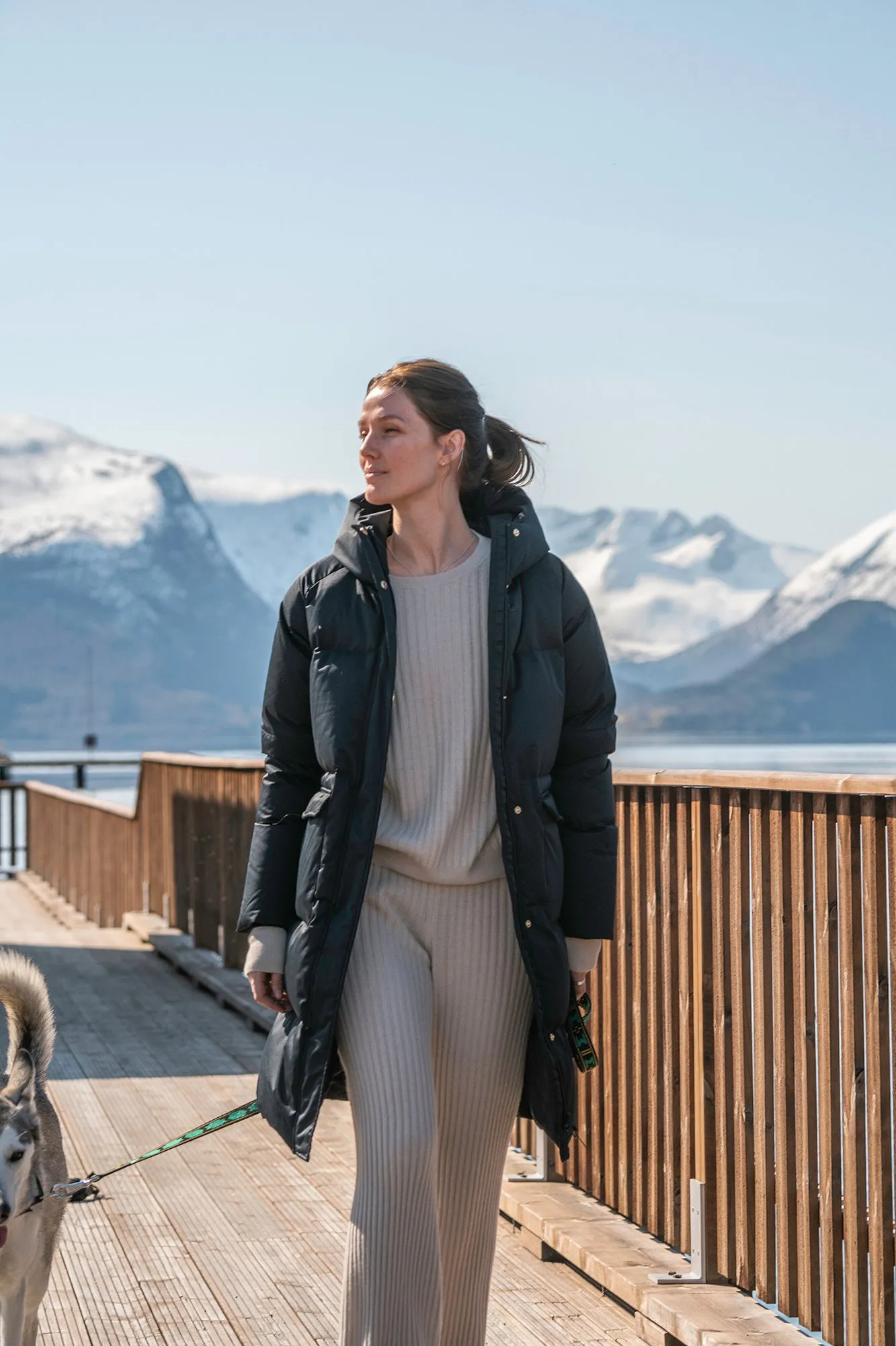 Pollux Down Coat - Jet Black