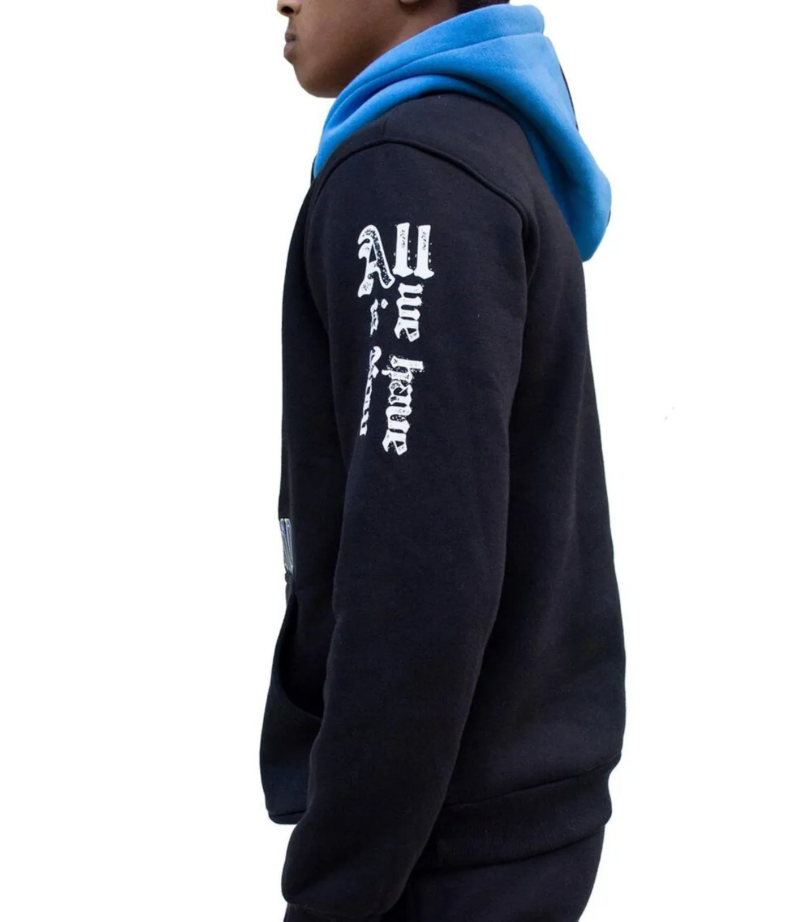 Premium Garage Powergame Pullover Premium Hoodie (Black/Blue)