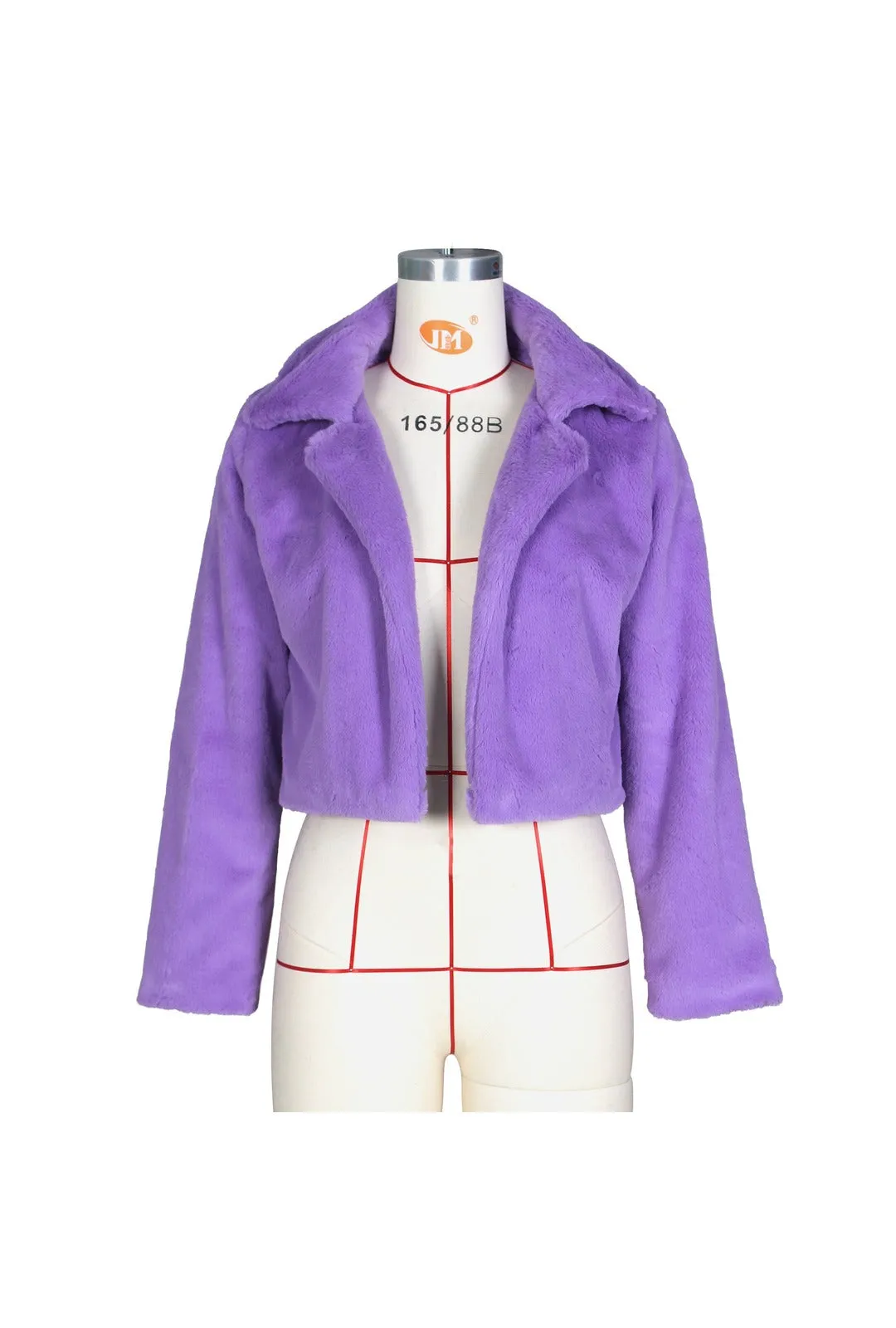 Purple Faux Fur Jacket