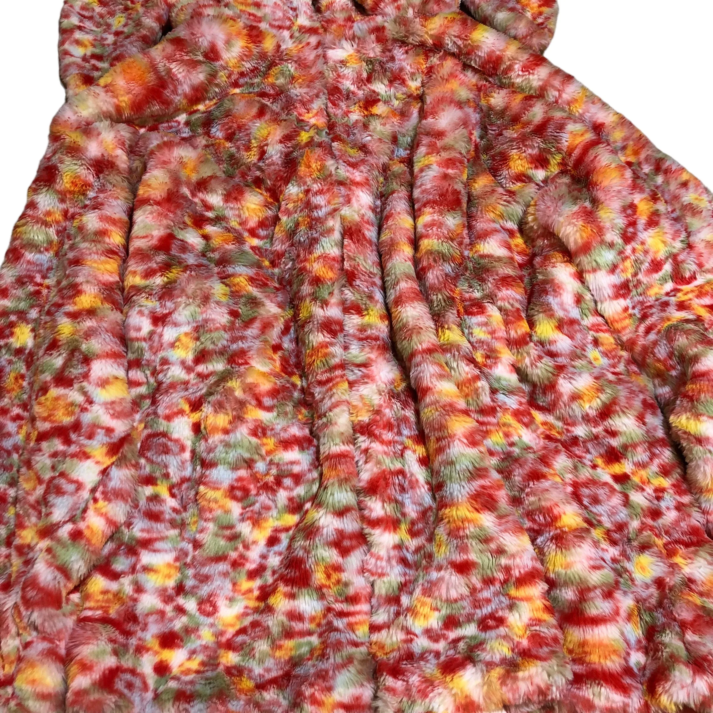 Rainbow Bunny Faux Fur Jacket