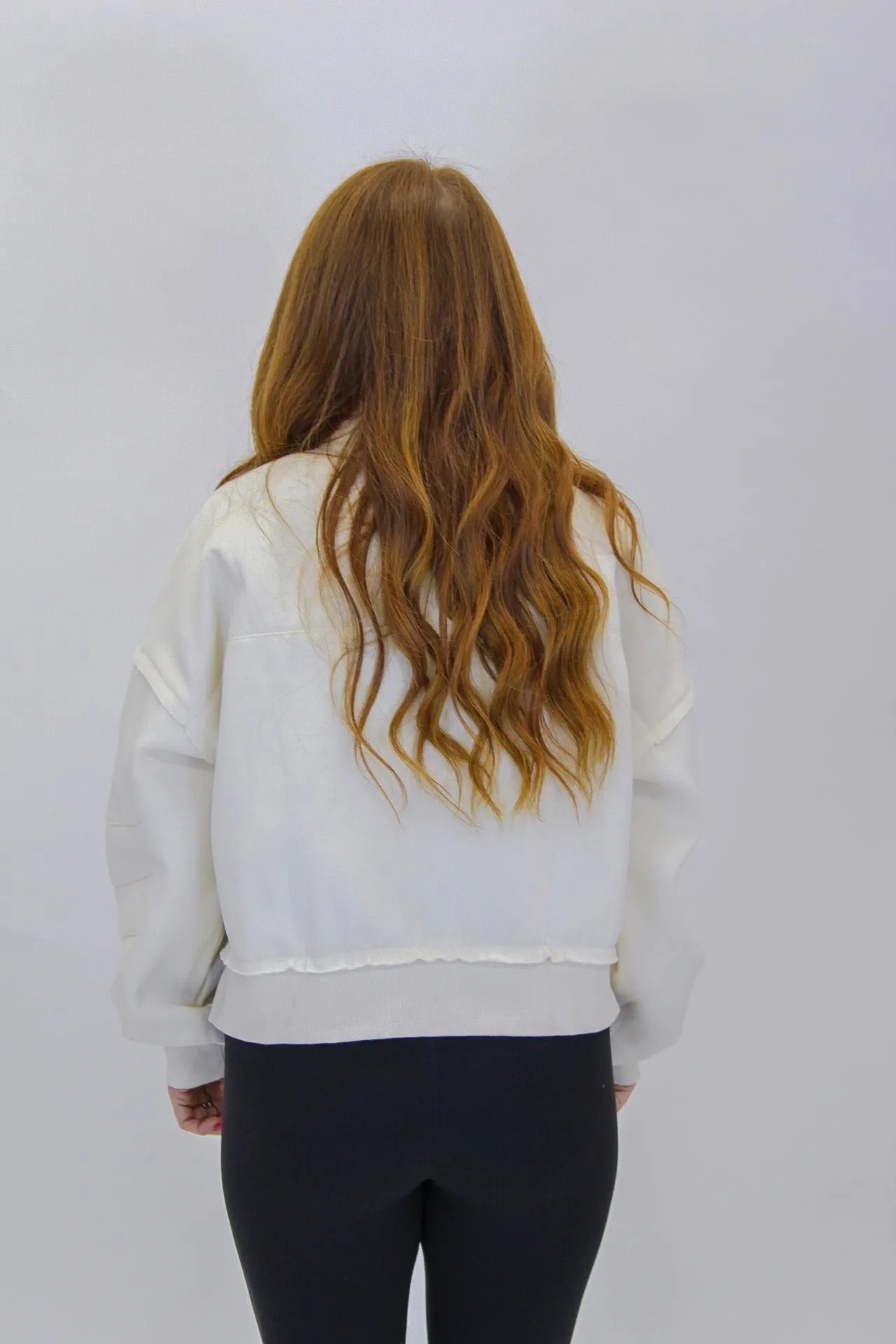 Ryster French Terry Pullover-Ivory