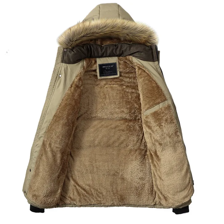 Winter Cotton Hooded Down Coat
